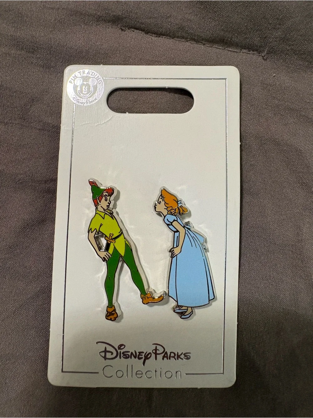 Disney Parks Black Backing Card with Mickey Ears Pin Backs